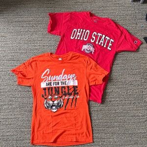Ohio Sports T Shirts | Cincinnati Bengals | Ohio State | Bundle of 2 shirts
